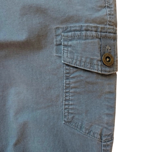 Eddie Bauer Women's Cotton Gray Casual Cargo Pants Size 6P - Picture 5 of 8